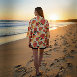 Robe Kimono fantaisie durable imprimée personnalisée Dernier modèle Homewear Robe pour un usage décontracté Motifs de robe de vacances Lavable - Product Image 2