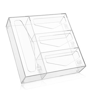 Custom Logo Plastic Ziplock Food Bag Organizer Acrylic Ziplock Bag Storage Organizer
