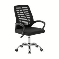 Chaise de bureau moderne confortable avec accoudoirs réglables, pivotante, en maille, chaise de direction ergonomique avec soutien lombaire