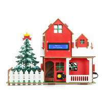 DIY Smart Home Kit Kompatibel mit Arduino, STEM Holzhaus modell, Programmierung Lern kabine Weihnachts geschenkset