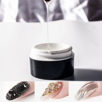 Colle UV Gel Haute Viscosité 8g Transparente, Tenue 30-45 Jours, Sans Odeur, Non Toxique, Faible MOQ, Étiquette Privée, pour Strass d'Ongles
