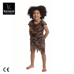 Costume de cosplay pour garçons, motif léopard, tunique de guerrier, avec ceinture à nouer, pour Halloween, carnaval et fête, vente en gros - Product Image 2