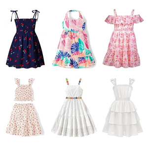 Vestidos de Verano sin Mangas para Niñas, Moda Infantil 2026, Tallas Variadas, Vestidos de Princesa sin Tirantes, Inventario Disponible - Product Image 2