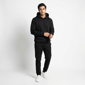 Wholesale Custom Oversized Puff Printing Hoodie No <b>String</b> Sweatshirt French Terry Cotton Men Satin Lined Hoodies - Product Image 1