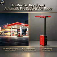 Robot Pemadam Kebakaran Otomatis Kecepatan Tinggi Jiu-Min Bird dengan Agen Novec 1230 untuk Stasiun Gas LNG, Pengisi Daya Kendaraan Listrik Energi Baru, dan Keamanan Kebakaran