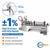 Machine de remplissage semi-automatique pneumatique pour petits flacons en verre, 5-5000 ml, pour parfum, huile, jus, miel, boisson, eau
