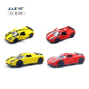 Coche Deportivo de Juguete de Aleación Fundida a Presión 1:36, Modelo de Vehículo de Retroceso para Niños con Apertura de Puertas Simulada - Product Image 1