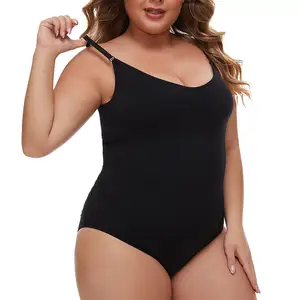 Pembentuk tubuh satu potong versi yang disempurnakan hip-lift dan pembentuk perut mulus Kardashian ukuran plus korset pembentuk tubuh
