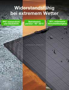 Panneau solaire flexible 240W 18% efficacité IP67 étanche facile à installer panneau souple pour hors réseau vivant RV <span class=keywords><strong>Camping</strong></span> tente balcon - Product Image 5