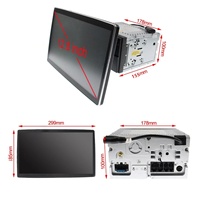 Navihua 12,8 pouces, système Android 9.0, écran rotatif à 100 degrés, navigateur multimédia pour Tesla Style, lecteur DVD de voiture universel 4+32