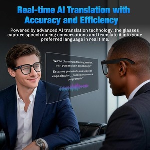 Gafas Inteligentes con IA y Cámara, Gafas con Cámara HD de 8MP Antivibración, Grabación de Video, Traducción en Tiempo Real, <span class=keywords><strong>Audio</strong></span> de Oreja Abierta - Product Image 2