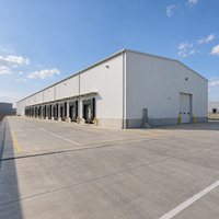 Entrepôt à structure personnalisée, durable, résistant à la corrosion, atelier métallique, stockage logistique, bâtiment durable