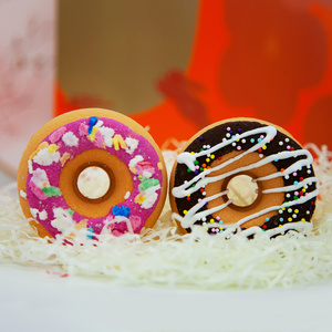 Bombas de Baño con Forma de Donut, Personalizadas al por Mayor, con Sal de Soda, Aceite Vegano Natural, Hechas a Mano para Niños - Set en Caja de Regalo - Product Image 3
