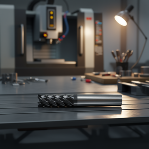 Ttake Ta1411 Solid Carbide End Mill Nano TiAln Coated 45 Degree Helix Short For Super Finishing In Contouring - Product Image 3