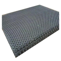 Maille métallique en acier 65Mn, écran tissé pour utilisation minière, écran anti-choc, résistant à l'usure, maille en acier découpée