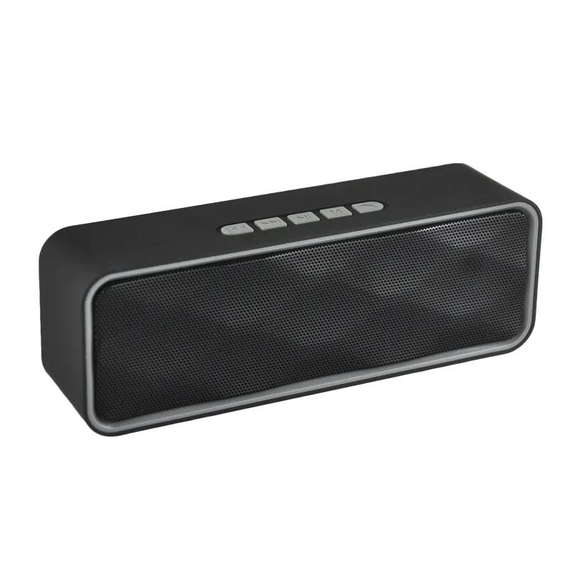 SC211 長方形Bluetoothワイヤレススピーカー FMラジオ、TFカード、AUX