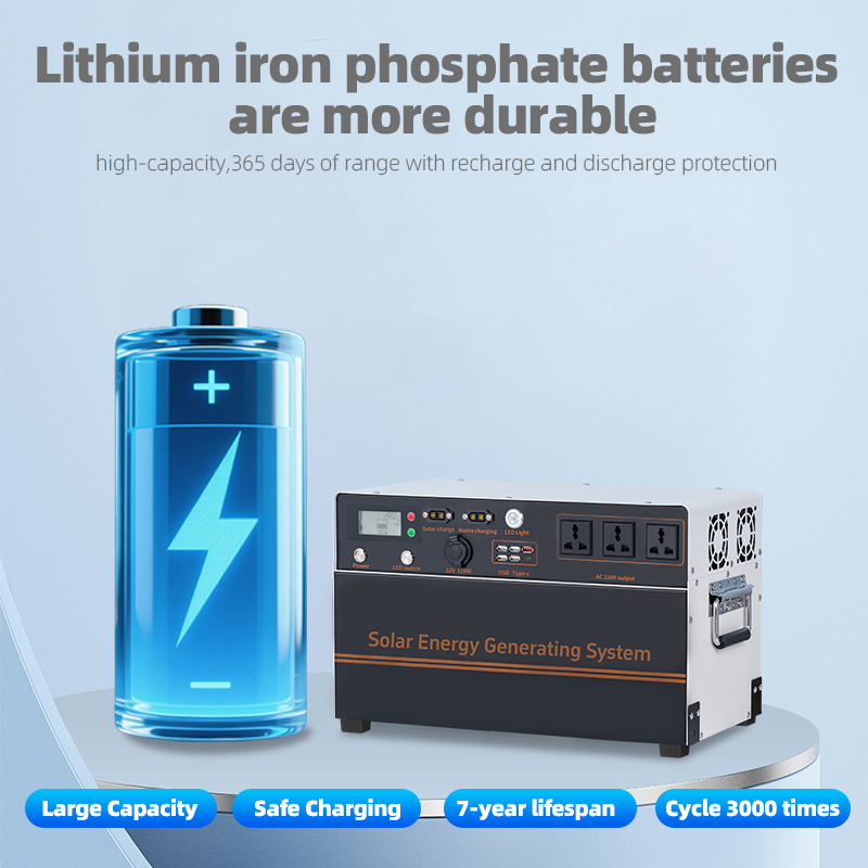 Aiya3000 watt 3000WH household solar off grid photovoltaic generator, emergency energy storage portable small power station · image 5