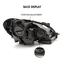 Phare avant Mercedes-Benz Classe C W204 12V, nouveau système d'éclairage automobile, 8000 Lumens, température de couleur 6500K, garantie de 3 mois