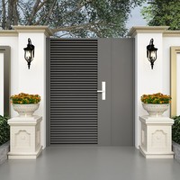 Populaire Glijbaan Motor Poort Tuin Binnenplaats Deur Aluminium Villa Poort Elektrische Deur Vouwpoorten