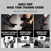 Accessoires de fitness pour exercices corporels, extensions de jambes, sangles de cheville pour machines à câbles, protège-chevilles rembourrés, accessoires de fitness