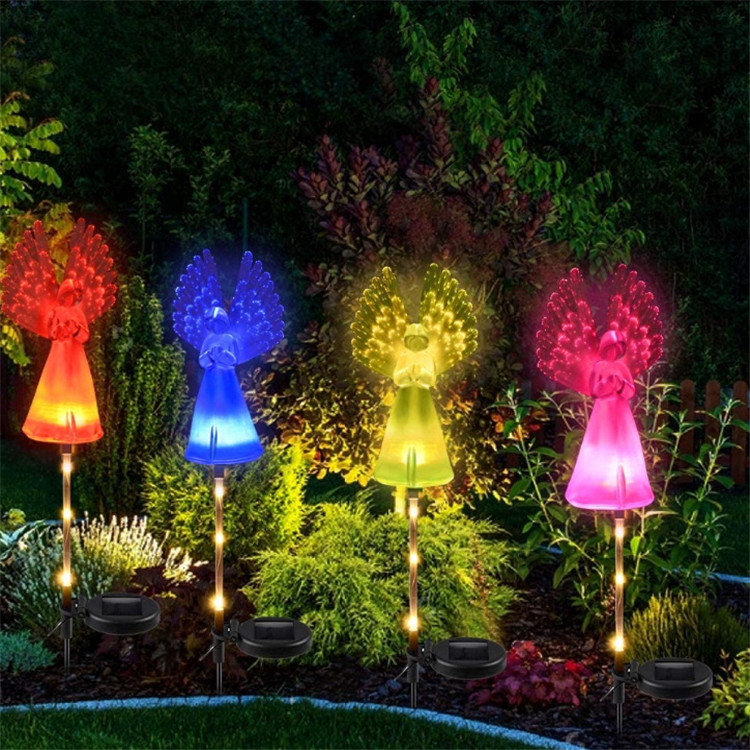 Solar Power Angel Lights - Elegant Garden Decor Solutions