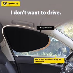 블랙 고무 정전기 필름 흡착 자동차 창 차양 태양 보호 단열 급속 설치 - Product Image 5