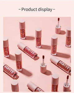 Série de gloss à lèvres mats multi-pigments MLM OEM, non collant, effet velours, longue tenue, couleur nude, cosmétiques, gloss à lèvres non collant - Product Image 6