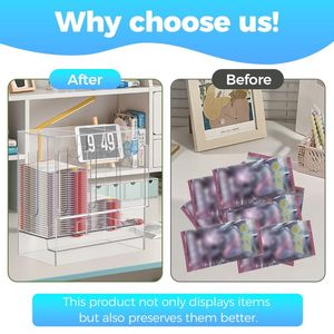 Boîte de collection de boosters en gros compatible avec un distributeur de boosters acrylique à 3 emplacements, distributeur de paquets de cartes transparent avec protection UV - Product Image 6