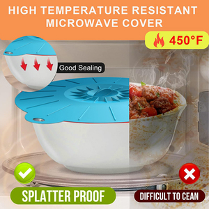 Soldes de liquidation B2B usine : Couvercles de succion alimentaires réutilisables en silicone de qualité alimentaire, résistants à la chaleur, écologiques et durables, disponibles en 5 tailles, adaptés aux tasses - Product Image 4