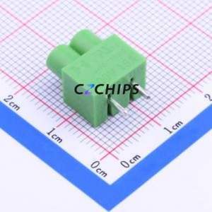 PA003-2P Screw Terminal Block Through hole Component (THT),P=5mm Connector ( Construction: 1x2P )( Pitch: 5mm )( Color: Green ) - Product Image 1