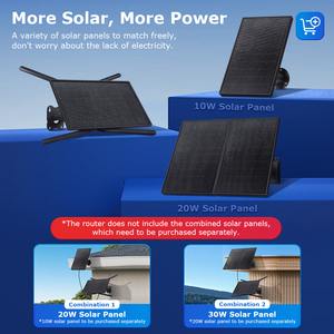 Router 4G SECTEC Cat4 de Alta Velocidad, Inalámbrico, Solar, de Larga Duración, con Panel Solar Exterior IP66, Intercambio de Datos 4G para Señal Wifi Gratuita - Product Image 5