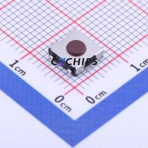 GT-TA090A-H025-L5 Tactile Switch SMD-4P,6.2x6.2mm Switch Single Pole Single Throw Round Button 1.6N Vertical Mount - Product Image 1
