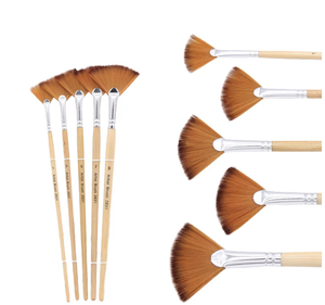 <span class=keywords><strong>Pinceaux</strong></span> professionnels pour la texture des cheveux, |   Pinceau à poils de nylon bicolore, manche en bois confortable, <span class=keywords><strong>indispensable</strong></span> pour les paysages à l'<span class=keywords><strong>aquarelle</strong></span> - Product Image 4