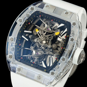RM56-02 Men's Luminous Crystal Tourbillon <b>Watch</b>, Tonneau-Shaped <b>Skeleton</b> Waterproof <b>Automatic</b> Mechanical <b>Watch</b> - Product Image 2