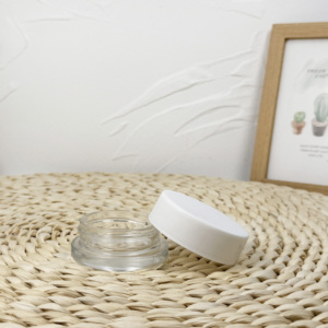 Tarro de cristal de almacenamiento hermético de boca ancha resistente a los niños negro mate personalizado con tapa CR - Product Image 2