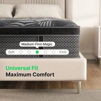 Matelas à ressorts ensachés Queen Size, Matelas à ressorts King Size pour hôtel, Matelas à ressorts compressé et roulé, Isolation des mouvements durable
