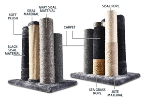 Arbre à chat avec feuilles Fabricant de meubles décoratifs pour la maison Plantes artificielles en toute sécurité Tissage en rotin fait à la main <span class=keywords><strong>Cave</strong></span> à chat Maison - Product Image 6