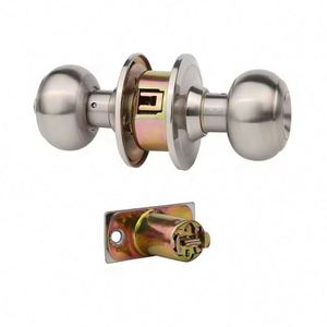 Juego de Cerradura para Puerta Interior de Madera WEKIS de 70 mm, Moderna, Duradera, Anti-Robo, con Doble Cilindro Circular y 3 Llaves de Bola, Aleación de Zinc - Product Image 2