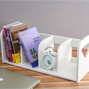Desktop Bookshelf Storage Organizer For Students With Pencil Holder Rectangle Standing Type 2 Layer Desk Book And Stationery - Product Image 2