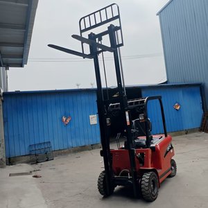Chariot élévateur compact FH-CPD15 Plus pour atelier, transpalette, avec cadre réglable et batterie au plomb-acide - Product Image 1