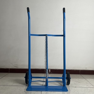 Carrito de Almacenamiento y Transporte para Cilindros de Gas Oxígeno/Acetileno, Estructura Metálica, Diseñado para Transportar Dos Cilindros de 40 Litros - Product Image 3