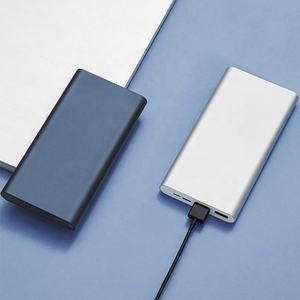 カスタムロゴパワーバンク10000mAh急速充電デュアルUSBアルミニウムパワーバンク急速充電器ポータブル外部バッテリー - Product Image 5