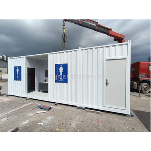 20ft taşınabilir hareketli tuvalet tuvalet prefabrik mobil kamu kullanımı konteyner mobil tuvalet - Product Image 5