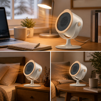 Mini radiateur de bureau 220V, radiateur électrique inclinable avec tête sphérique, chauffage personnel pour bureau et étude