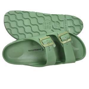Valleverde Pantoufles de sport pour homme vert militaire 46 avec talon de 3 cm - Product Image 6