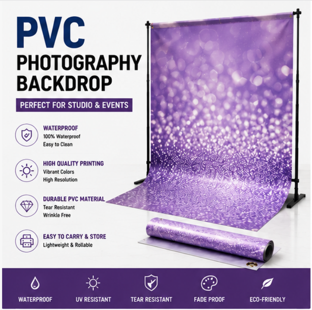 UV Printing High-Definition Vinyl Banner Heavy Duty Premium Quality Plastic Banner for Photography Backdrop for Photocall