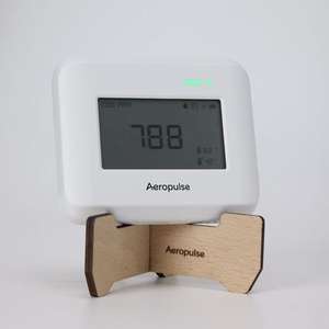 เครื่องตรวจวัดคาร์บอนไดออกไซด์ Aeropulse High Accuracy WiFi(2.4&5G) รุ่น A200-CO2 สำหรับโรงเรียน - วัดค่า CO2 อุณหภูมิ ความชื้น ใช้พลังงานจากแบตเตอรี่ พร้อมสัญญาณเตือนเสียง - Product Image 1