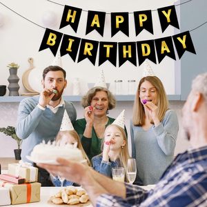 Bannière d'anniversaire en forme de queue de poisson tendance, en papier bronzé, imperméable, pour décorations de fête Joyeux Anniversaire - Vente en gros usine - Product Image 5