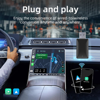 Adapter Wireless Carplay & Android Auto 2 in 1 dengan AX1800 WiFi6 & Bluetooth5.4 untuk iPhone IOS 10+ & Android 11+ Model TAB01