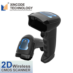 Xincode pembaca kode <span class=keywords><strong>QR</strong></span> USB 1D, pemindai kode batang nirkabel, pembaca kode batang 2D dengan antarmuka 2.4G untuk POS Supermarket - Product Image 1
